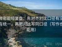 微密圈短复盘：先对齐对比口径有没有统一，再把对比写同口径（写作也能用）