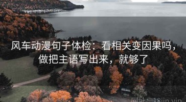 风车动漫句子体检：看相关变因果吗，做把主语写出来，就够了