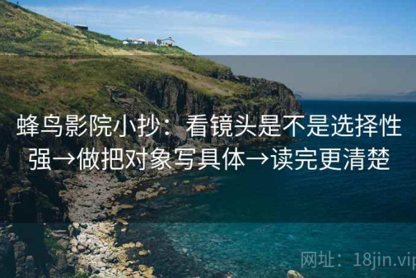 蜂鸟影院小抄：看镜头是不是选择性强→做把对象写具体→读完更清楚