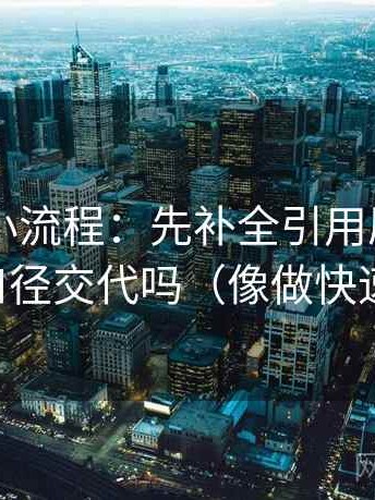 菠萝TV小流程：先补全引用原句，再回看口径交代吗（像做快速复盘）